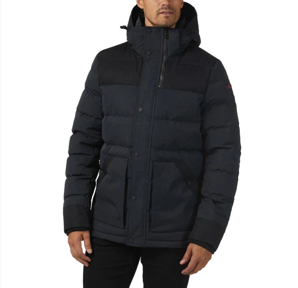 Pajar Black Mens Locarno Lightweight Puffer Duck Down 550 Fill Power Medium NWOT